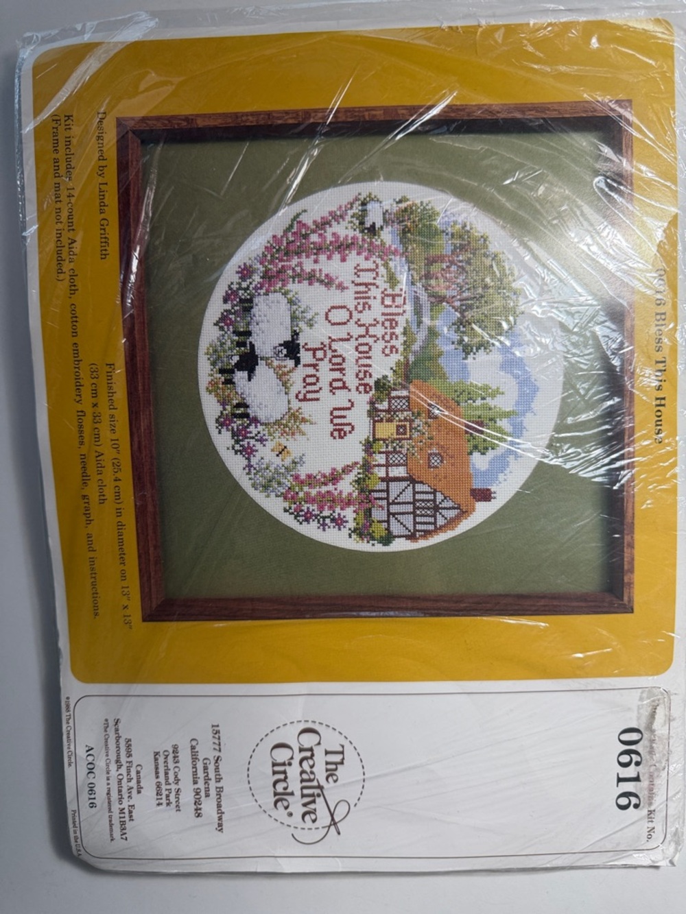 'Bless This House' cross stitch kit The creative circle